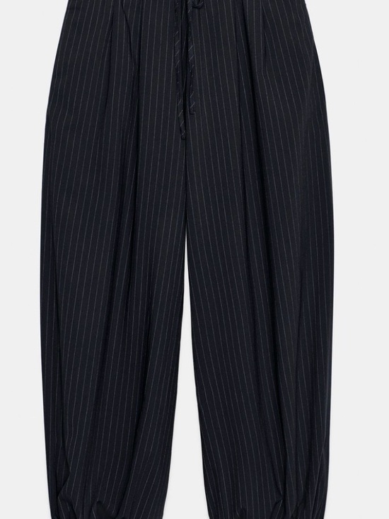 Zara Pants - Zara Women's ZW Collection Limited Edition Navy Pinstripe Balloon pants
